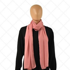 Solid Chiffon Hijab Scarf, Soft Pink, Premium Chiffon Hijab Wrap, Head Wrap 