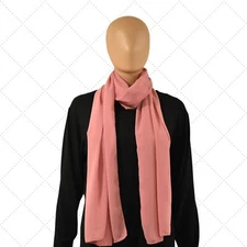 Solid Chiffon Hijab Scarf, Soft Pink, Premium Chiffon Hijab Wrap, Head Wrap 