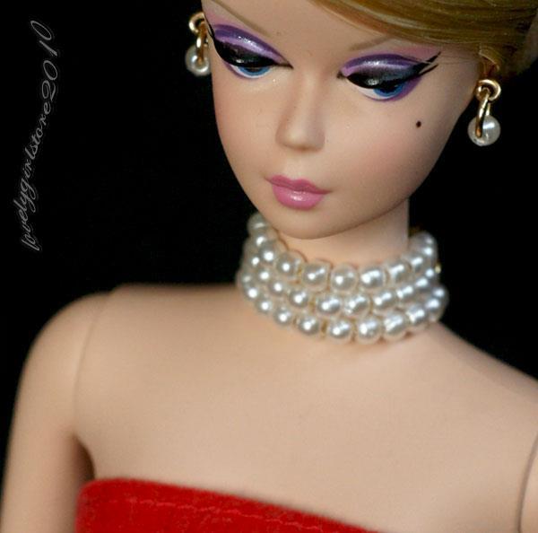 Fashion doll jewelry necklace earrings fits 11.5"  dolls 881A
