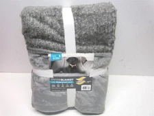 Canine Creations 60" x 70" Gray Throw Blanket with Waterproof Liner 