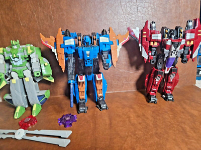 3 Transformers Target Exclusive Cybertron Thrust, Dirge & Springer Voyager LOT