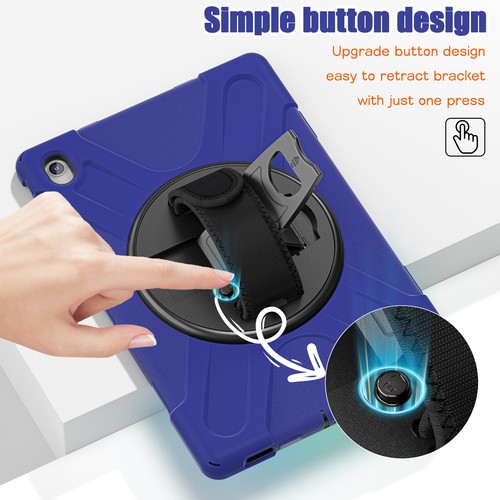One Button Retract Stand Case Cover for Samsung Tab S10 FE+ 13.1" X620 X626B - Picture 16 of 108
