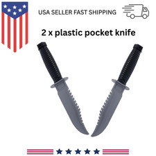 Halloween Realistic Weapon Fake Plastic Knife Horror Haunted Movie Prop