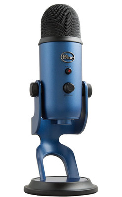 Blue Yeti Professional Microphone (midnight blue). 3 capsules 4 pickup patterns