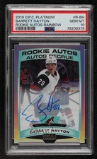 2019-20 O-Pee-Chee Platinum Rookie Autos Rainbow Barrett Hayton PSA 10 Auto 2d8