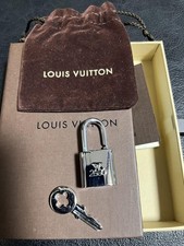 Louis Vuitton Padlock Silver Lock Keys Rare Bag Charm Fashion Accessories C943