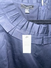 Talbots Navy Blue Women 2P Petite  Dress Sleeveless