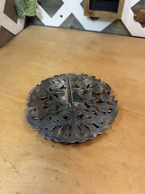 Vintage Wallace Silverplate Metal Hot Plate Trivet Expandable