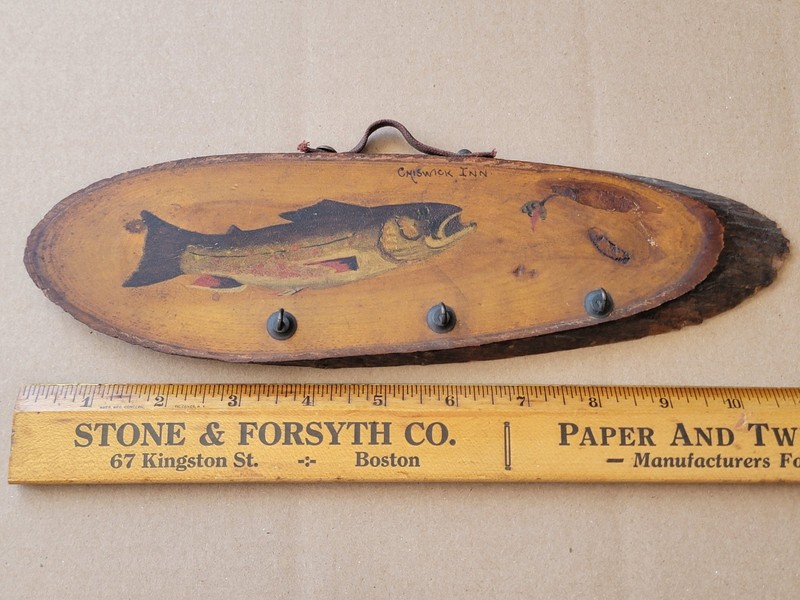 Chiswick Inn Littleton NH White Mountain trout fishing rustic key rack antique