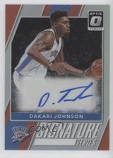 2017-18 Panini Donruss Optic Signature Series Holo Prizm Dakari Johnson Auto 0c2