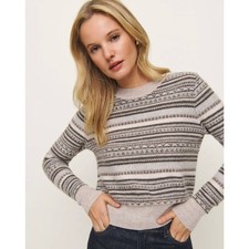 Reformation Dana Recycled Cashmere Crew Sweater Size XL