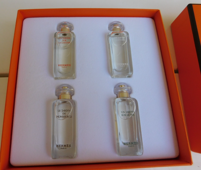 Hermes Paris Mini Perfume Sampler Set Of 4 Jardin Collection