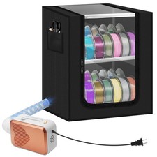 3D Printer Filament Storage Box, 2-Tier Cabinet with Active External Dryer ...