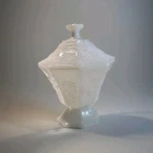 Vintage Anchor Hocking Milk Glass Pedestal Dish with Lid – Harvest Grape.