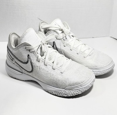 Nike Lebron Air Zoom NXXT LBJ Mens Size 9 White Silver Basketball DR8784-101