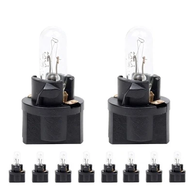 10 Pcs Dc 12v 1,2w Ampoule Tableau De Bord Ampoule Clignotant Led Blanc Chaud - Photo 1/4
