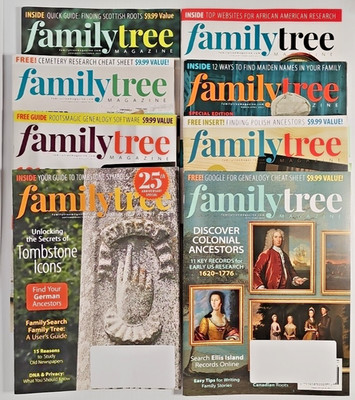 FAMILY TREE MAGAZINE ~ Genealogy ~ Ancestors ~ 2022- thru 2025 ~ CHOOSE ISSUE(S)