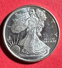 Vintage LIBERTY Walker .999 FINE SILVER Mini Round! 1/10th of an Ounce!