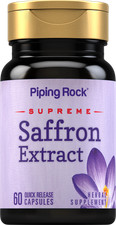 Saffron Extract  60 Capsules  Non-GMO, Gluten Free Supplement  by Piping Rock