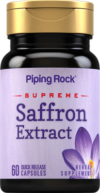 Saffron Extract | 60 Capsules | Non-GMO, Gluten Free Supplement | by Piping Rock