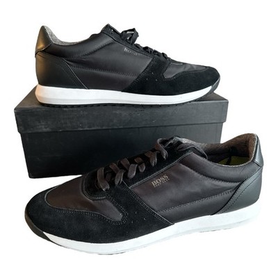 Hugo Boss Sneaker Sonic Medium Schwarz Größe UK11 USA 12 Memory Foam Turnschuhe