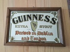 GUINNES Barspiegel  Made in England