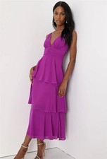 NWT lulus Celebration Time Sleeveless Tiered Midi Dress