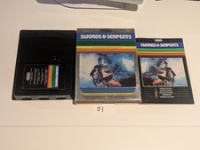 Swords and Serpents Intellivision Game + Manual and Box No Overlay Tested