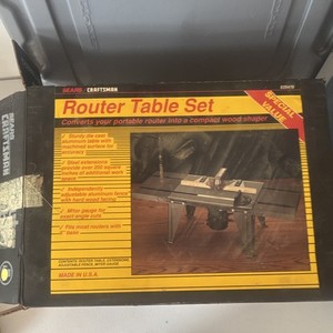 Craftsman 925479 Router Table, Aluminum, 110V, Black/Yellow 18x13"