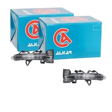 2X ALKAR BLINKER BLINKLEUCHTE AUßENSPIEGEL LINKS+RECHTS passend für SKODA OCTAVI