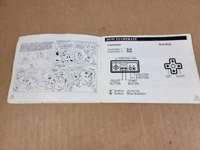 Bubble Bobble Nintendo Nes Manual Only