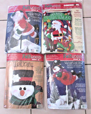 4 Dimensions Felt Works Felt Craft Kits, Snowflake Flight, Santa's Flight, 2