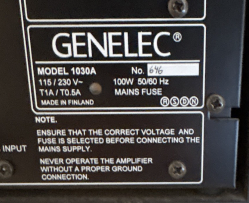 Genelec 1030A Studio Monitors for sale online | eBay