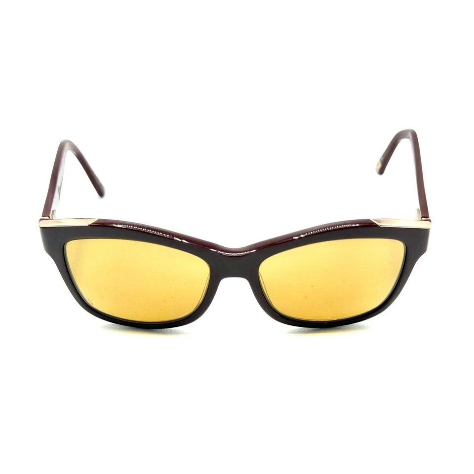 Óculos de sol Ted Baker TB109 vermelho borgonha armação 56-16 140 designer feminino - Imagem 2 de 4