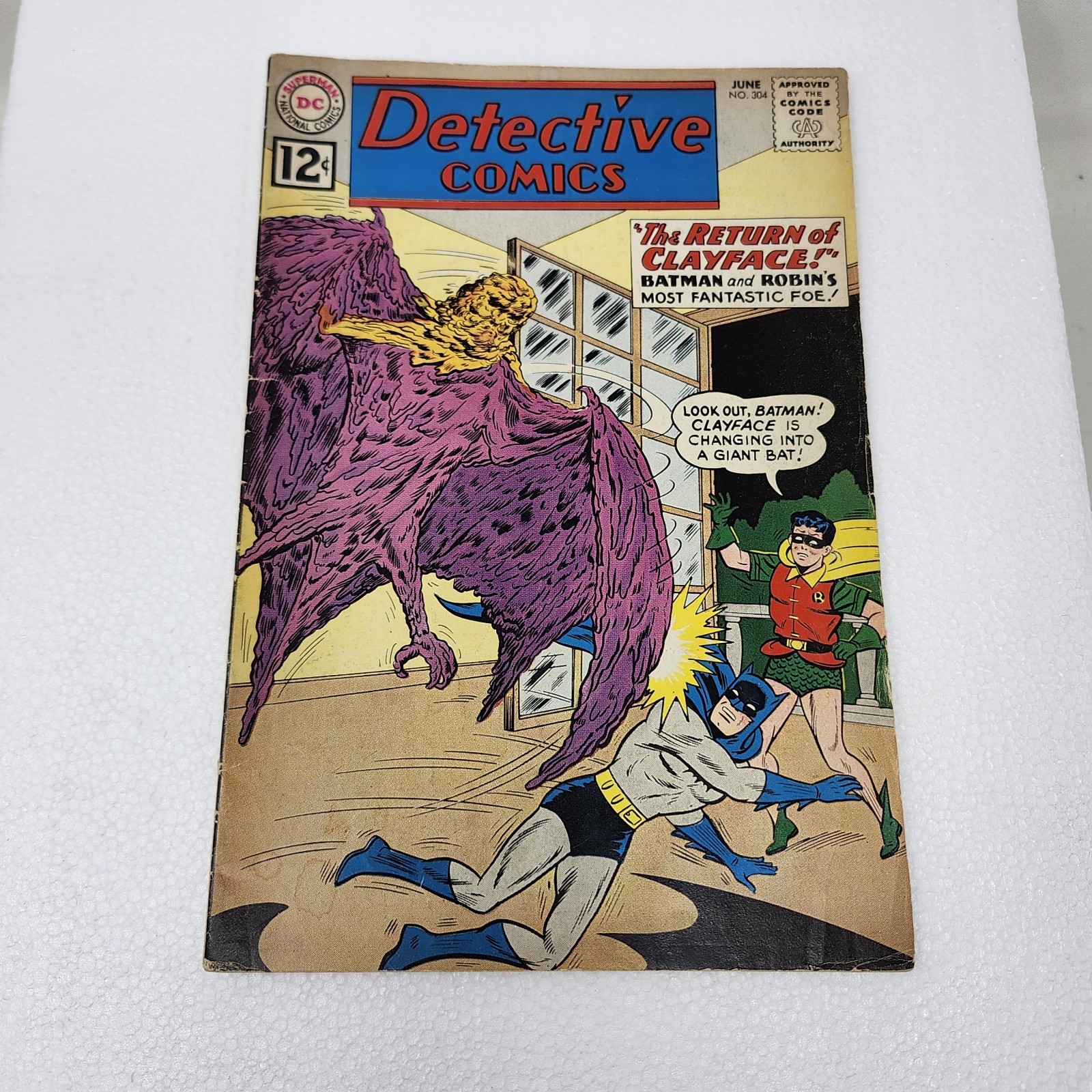 Detective Comics 304 1962 12 cent Silver Age Batman 2nd Clayface Ungraded