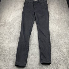 American Eagle Next Level Stretch Jegging Jeans Womens 10 Long Black Mid Rise