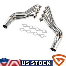 Long Tube For Chevy GMC 07-14 4.8L 5.3L 6.0L New Direct Fit 2Pcs GEARZAAR