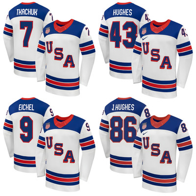 Team USA Winter Olympics 2026 Jersey White Stitched All Sizes S-3XL