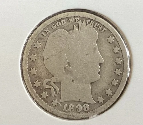 Five Barber Quarters (‘98,’99,’02,’05,’07), 90% Silver, Free Shipping.