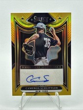 2025 Panini Select Signature Selections Cam Schlittler Prizm Auto Gold /10