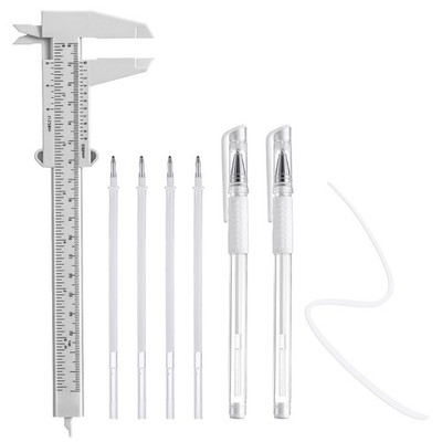 Eyebrow Microblading Marker Pen, 2 Pcs Brow 1 Count (Pack of 2), White