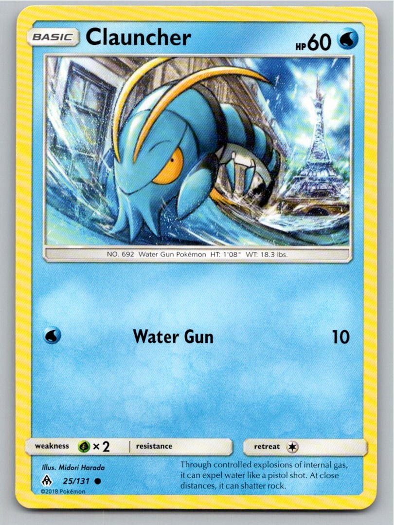 2018 POKEMON CLAUNCHER FORBIDDEN LIGHT 25/131 C NM A65457 FREE S&H