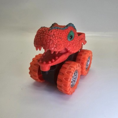 Spark Create Imagine Dino Monster Truck Movable Mouth Dinosaur Head Red Orange