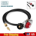 4FT 0 ~30PSI Adjustable High Pressure Propane Regulator with Hose and PSI Gauge