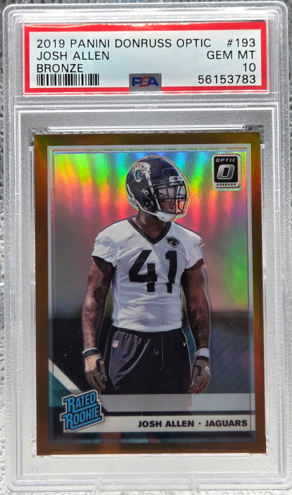 Josh Allen Panini Donruss Optic #193 Bronze