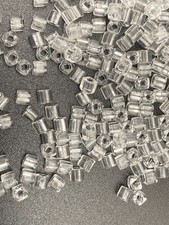 386g Toho Cube Beads 3mm, Crystal (1), Clear, Factory Pack, Bulk, TC-03-1