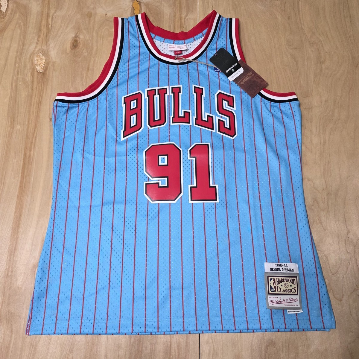 New MItchell & Ness Men's Sz XL Chicago Bulls Rodman Swingman