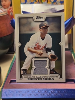 2008 Topps Baseball Series 2 Melvin Mora Game Worn Uniform Patch #TR-MM Orioles