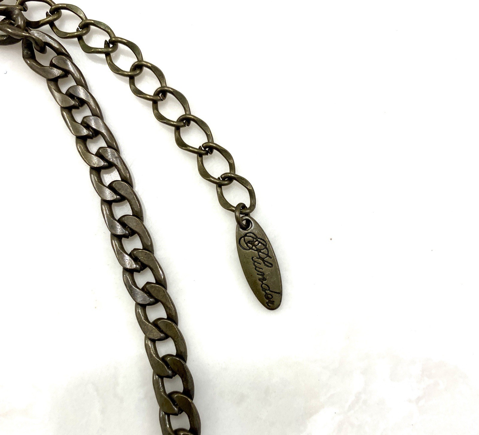 PLUNDER Signed Rhinestone Statement Necklace 19-2… - image 3