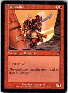Halberdier #196 Odyssey MTG Common